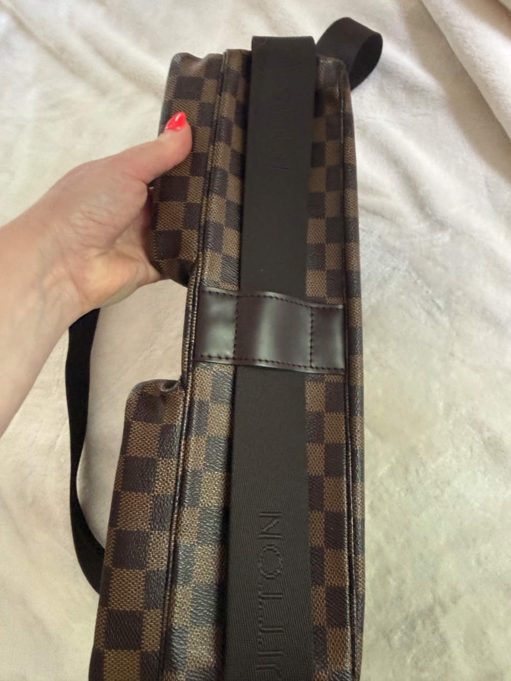 LV Louis Vuitton cross body messenger bag vintage briefcase damier ebene - Picture 4 of 11